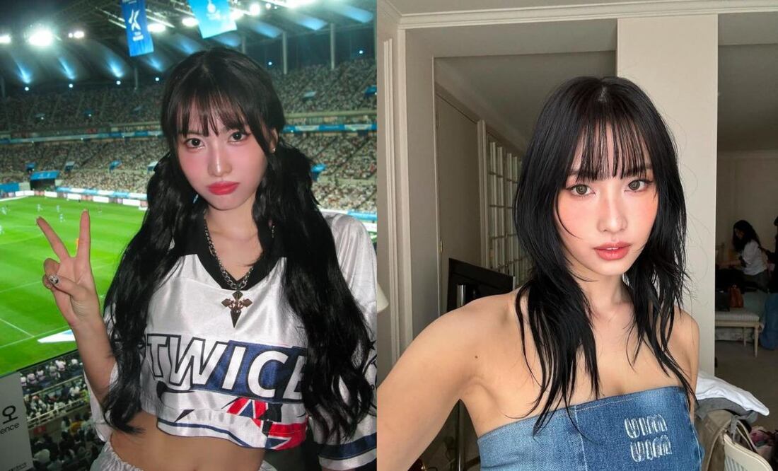 Afina tu rostro con este fleco coreano. Foto: Instagram @momo