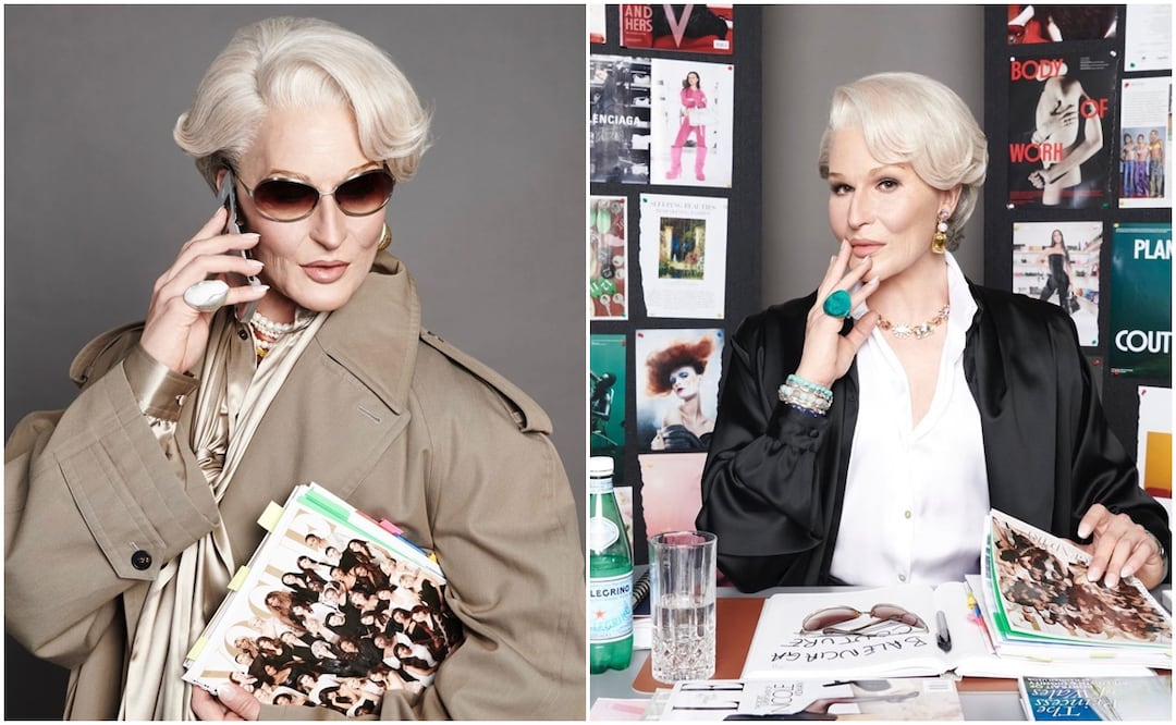 Con motivo de la Semana de la Moda en París, Alexis Stone, una Drag Queen británica, realizó una aparición especial encarnado a Miranda Priestly. Fotos: Instagram @thealexisstone