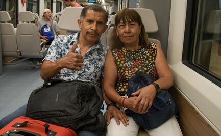 Adultos mayores aprovechan gratuidad en Tren Felipe Ángeles; viajan gratis del AIFA a CDMX y elogian rapidez