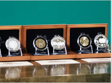 Así son las monedas para conmemorar Bicentenario de Independencia y fundación de Tenochtitlan