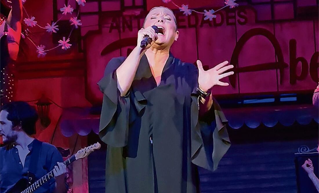 La actriz dio un adelanto de lo que interpretará en escena. (28/01/2025) Foto: Lagunilla mi barrio