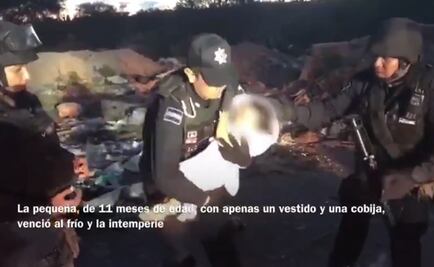 Captan momento en que policías encontraron a Mya Fernanda en SLP