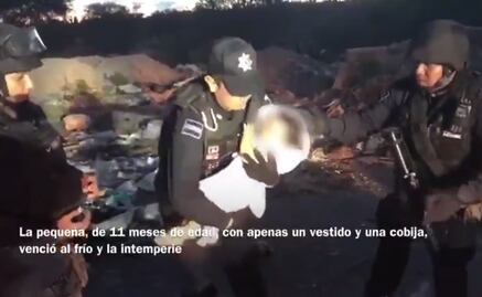 Captan momento en que policías encontraron a Mya Fernanda en SLP