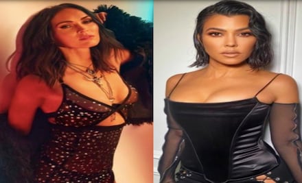 Detalles de la lencería con la que posaron Kourtney Kardashian y Megan Fox