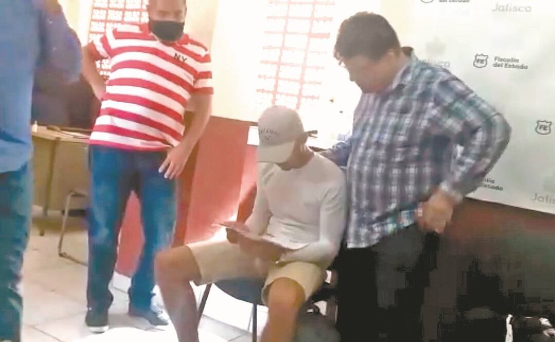 Diego Urik “N” fue detenido la tarde de ayer en un hotel del estado de Jalisco. Foto: TOMADA DE VIDEO