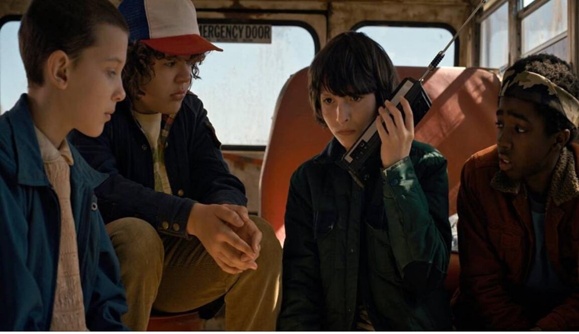 The boys from Stranger Things get chased by La Llorona