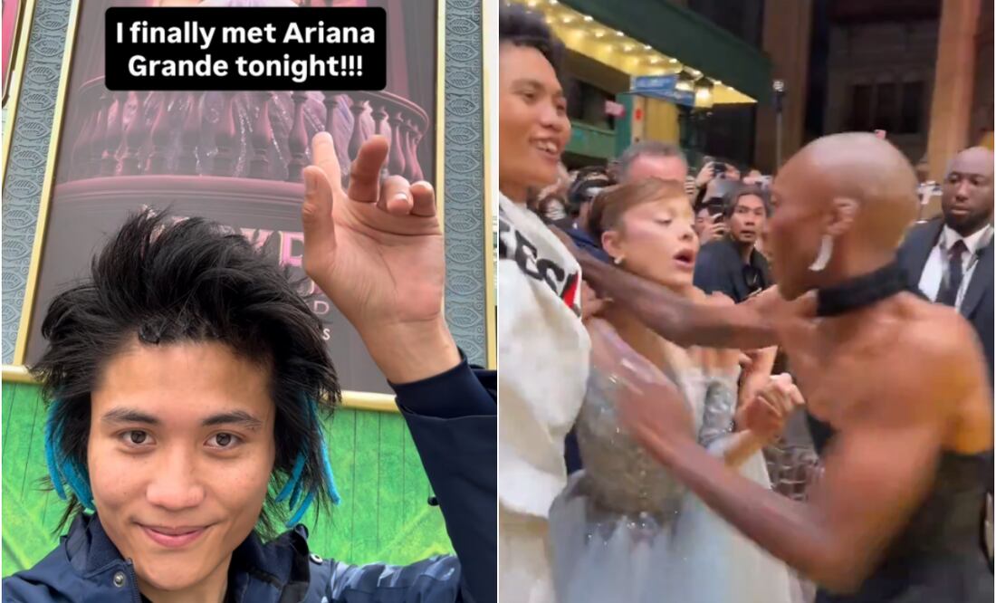 J. Wen, fan de Ariana Grande, condenado por abalanzarse a la cantante en la premiere de "Wicked: for good".
Fotos: X