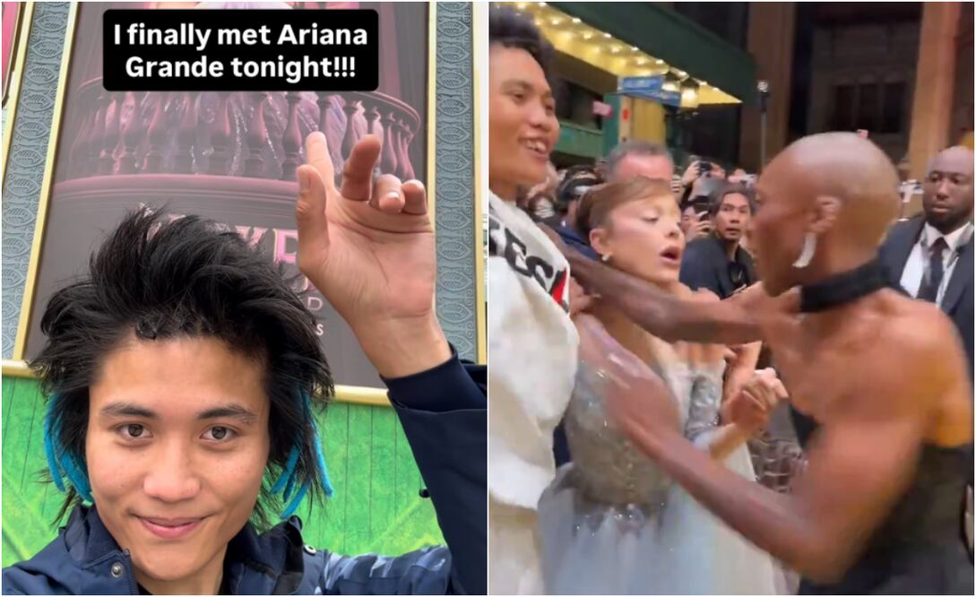 J. Wen, fan de Ariana Grande, condenado por abalanzarse a la cantante en la premiere de "Wicked: for good".
Fotos: X