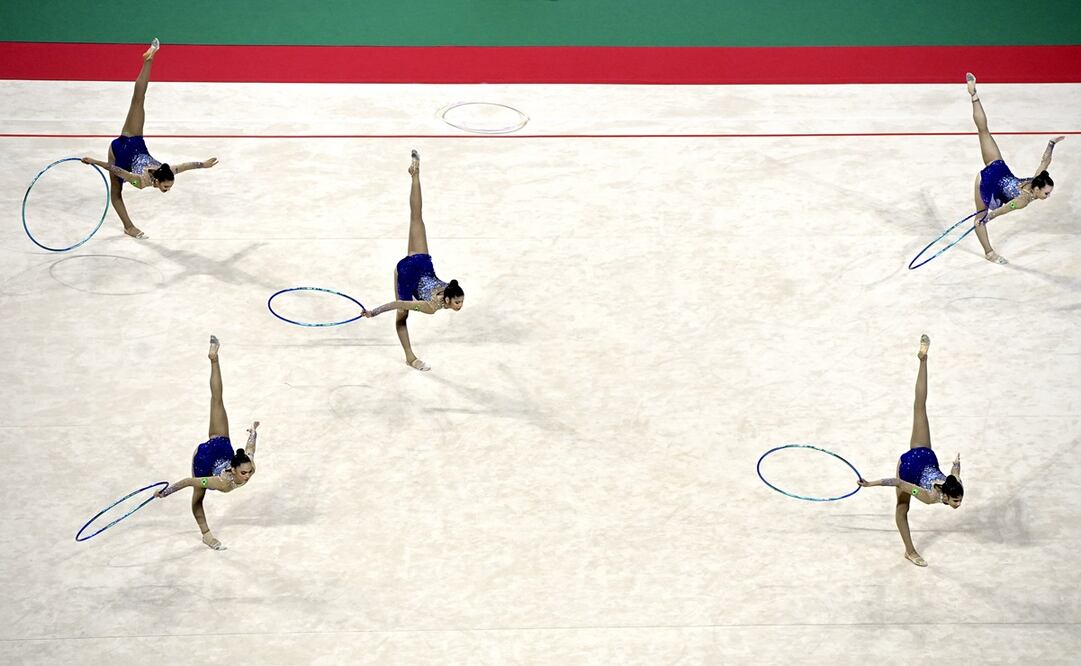 Gimnastas brasileñas en el Mundial de gimnasia rítmica - FOTO: EFE
