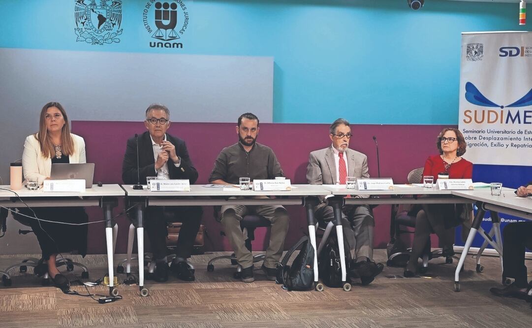 El Instituto de Investigaciones Jurídicas de la UNAM organizó el encuentro sobre traslado forzado. Foto Especial