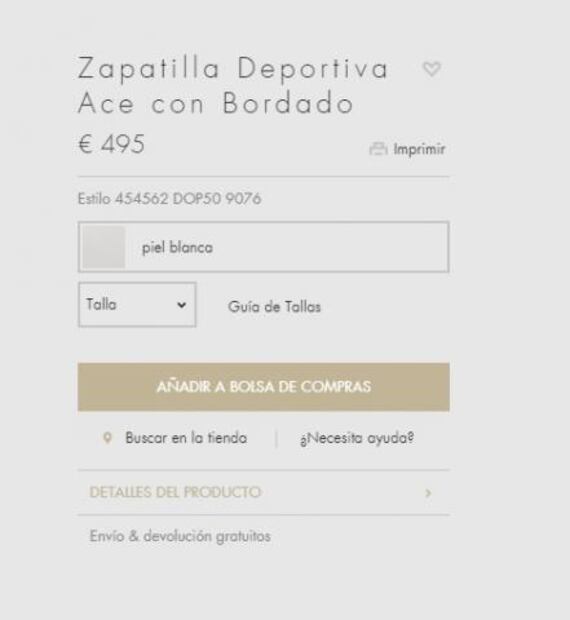 Los tenis Gucci favoritos de Loreto Peralta