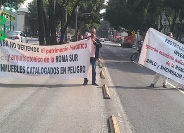 Manifestantes bloquean Insurgentes a la altura de Quintana Roo; rechazan construcción
