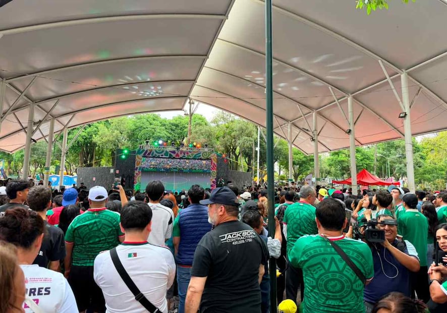 Faltaba poco para terminar el medio tiempo y las personas no perdían la ilusión del segundo gol. Foto: Arturo Ordaz Díaz / EL UNIVERSAL