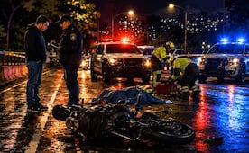 ¡No la supo mover! Morro de 19 años pierde el control, derrapa en la moto y muere en Cuajimalpa 