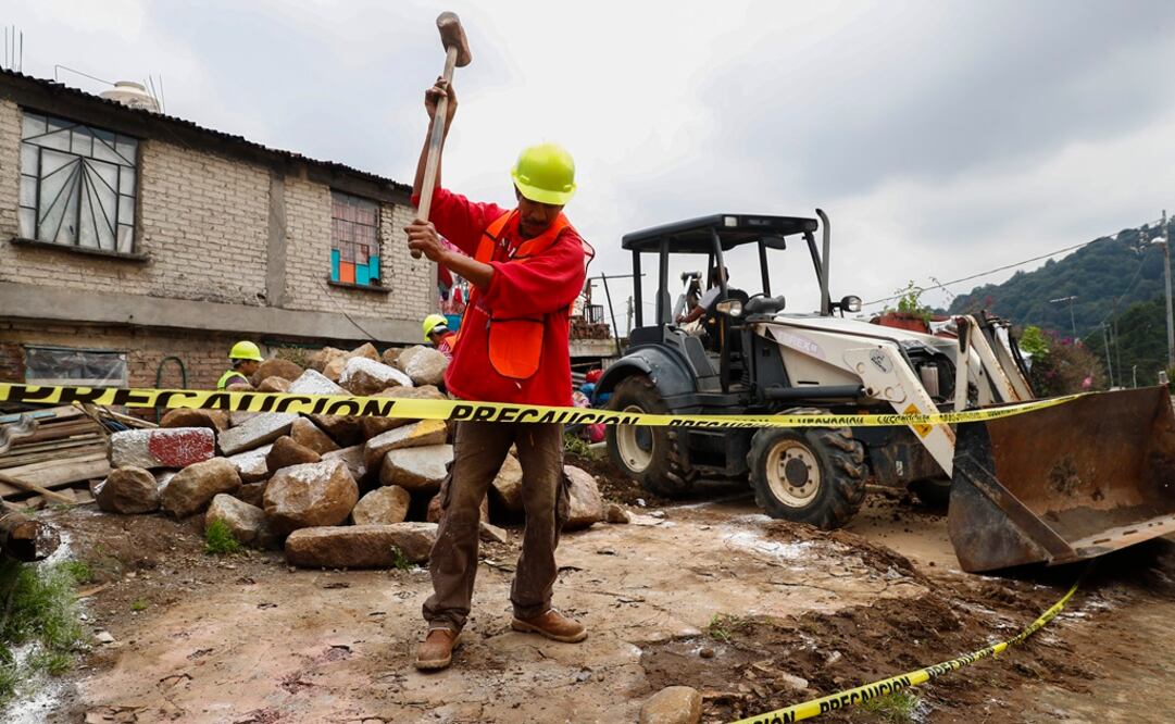Reconstrucción en la delegación Álvaro Obregón. (Foto: Yadin Xolalpa/El Universal)