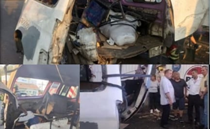 Combi de transporte público explota y se incendia en calles de Iztapalapa; no se reportan lesionados