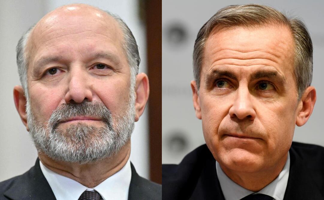 Howard Lutnick, secretario de Comercio de EU y Mark Carney, primer ministro de Canadá. Foto: AFP