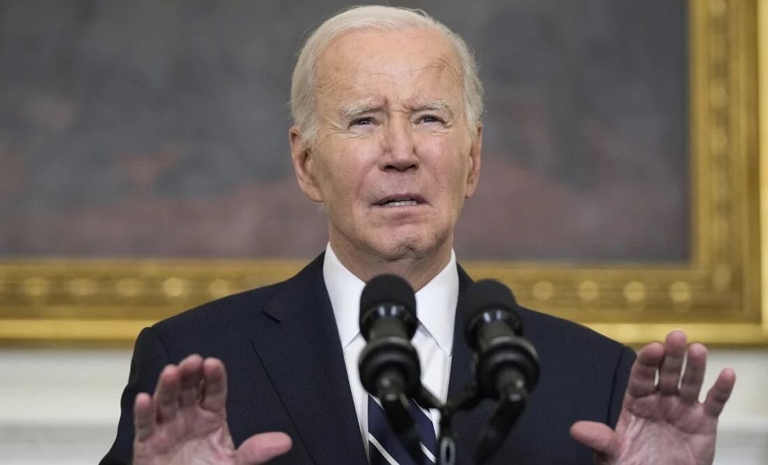El presidente Joe Biden en la Casa Blanca en Washington, el 7 de octubre de 2023. Foto: agencias