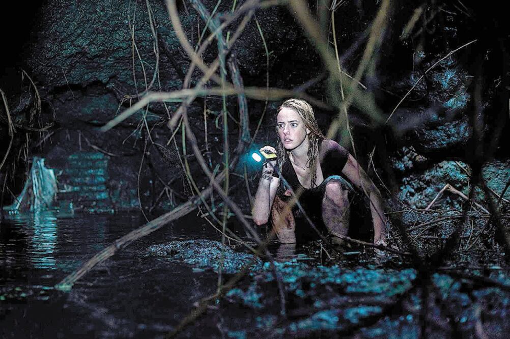 Haley Keller (Kaya Scodelario), universitaria y aspirante a ser campeona de natación, trata de rescatar a su padre. Foto/PARAMOUNT