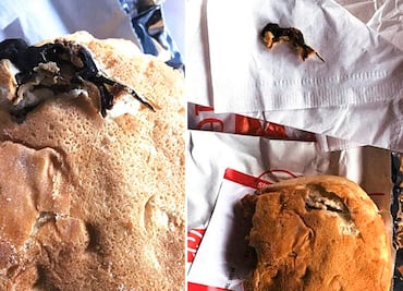 Mujer denuncia que halló rata horneada en sándwich de local de EU