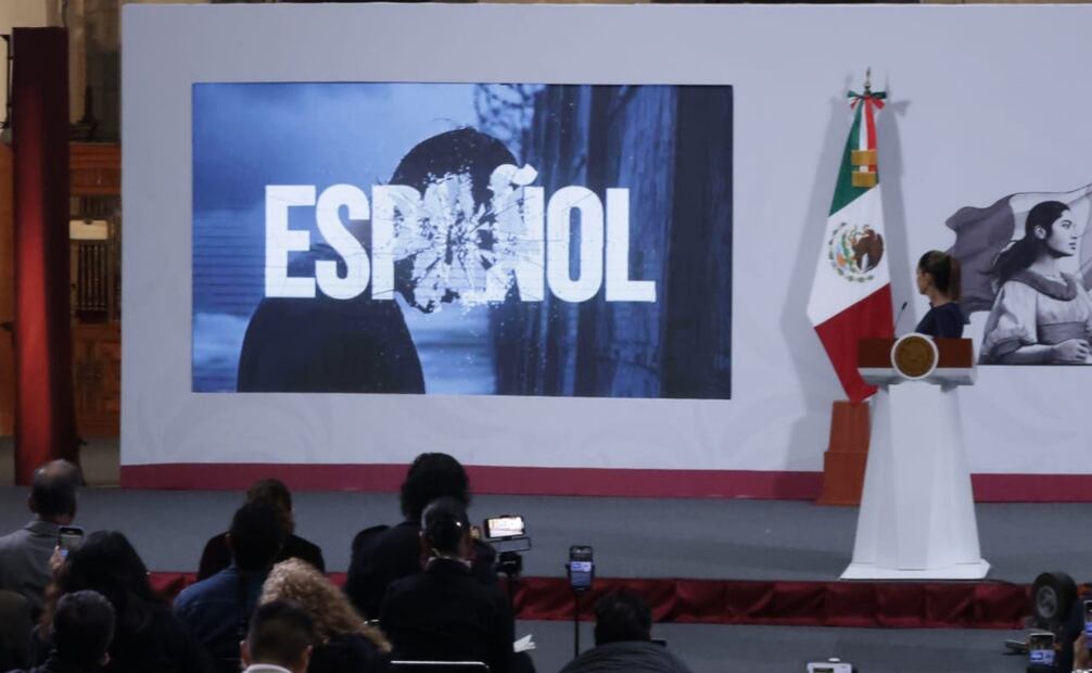 Presentan en la mañanera de Sheinbaum la canción "Estamos todos" del Grupo Intocable. Foto: Fernanda Rojas / EL UNIVERSAL