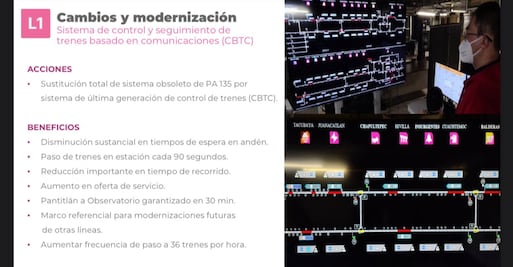 L1 del Metro. Menos tiempo de espera, más seguridad y otros beneficios que prometen en remodelación
