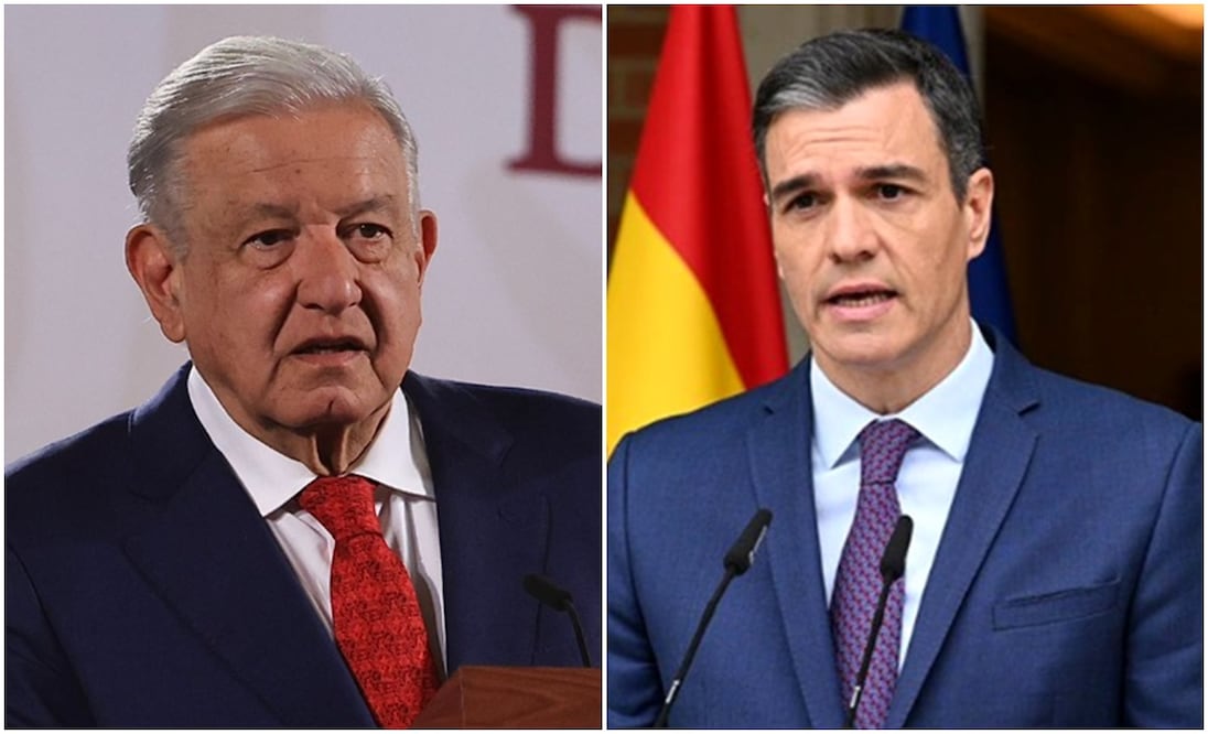 AMLO/Pedro Sánchez. Foto: especial