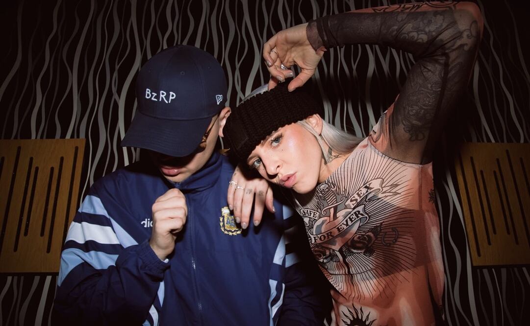María Victoria Ramírez, también conocida como Young Miko, y Bizarrap. Foto: X. @bizarrap