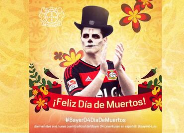“Chicharito”, figura del Bayer en twitter