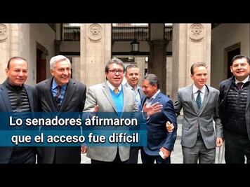 AMLO sostiene un desayuno de trabajo con senadores en Palacio Nacional