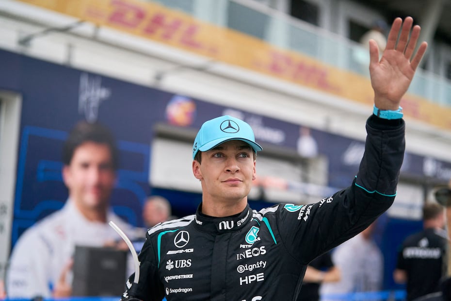 George Russell con Mercedes, previo a la carrera sprint del Gran Premio de Canadá - Foto: AFP