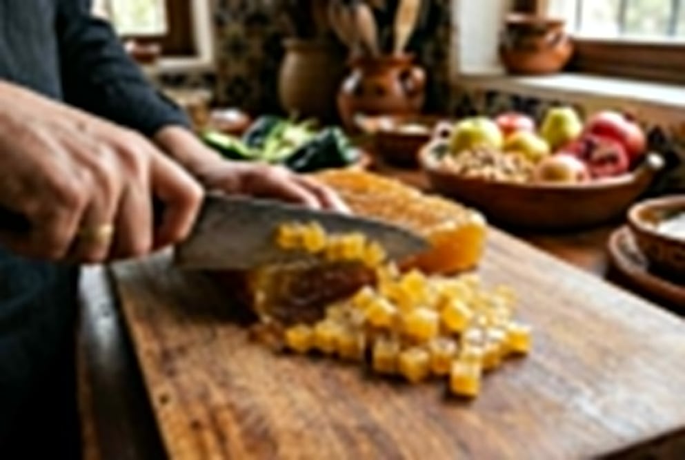El uso del acitrón en la gastronomía está prohibido por las autoridades ambientales debido a que su extracción destruye la biznaga dulce, una cactácea protegida por estar riesgo de extinción. Foto: Generada con IA.