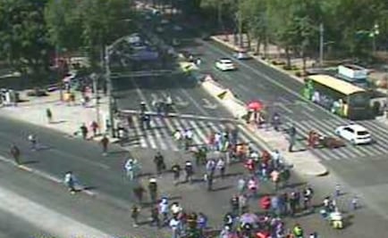 Marcha proveniente del Ángel llega a Insurgentes