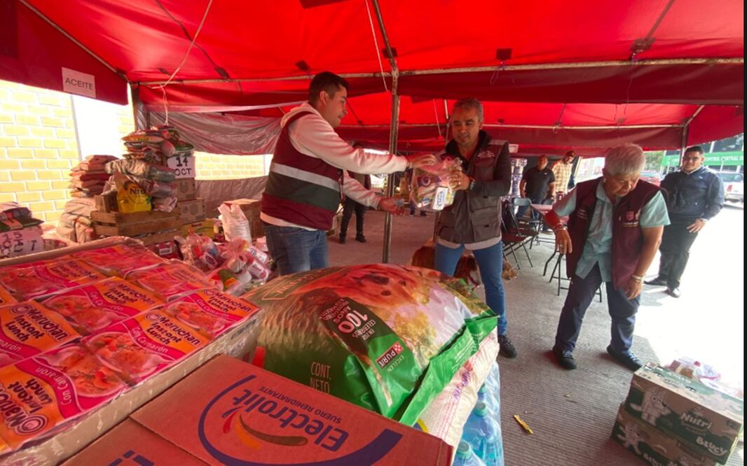 La Central de Abasto de la Ciudad de México ha enviado 70 toneladas de víveres para las comunidades afectadas por las recientes lluvias e inundaciones en el norte de Veracruz. Foto: especial