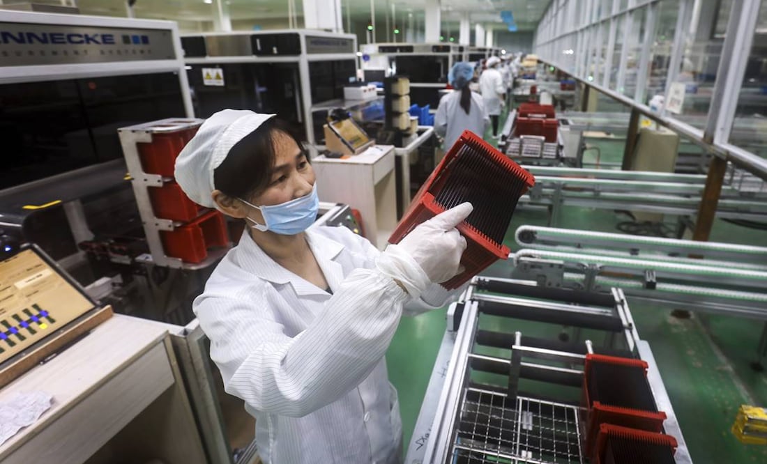 Foto tomada en una fábrica en Jiujiang, en la provincia Jiangxi, China, Foto: AP