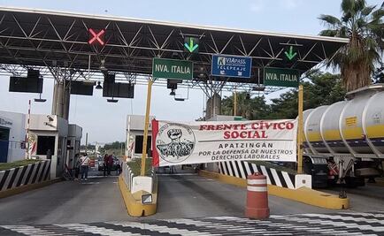 Maestros toman casetas en Michoacán; exigen pagos atrasados