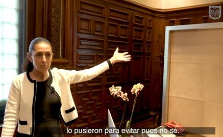 Sheinbaum se encuentra con ventanas y puertas blindadas en oficina