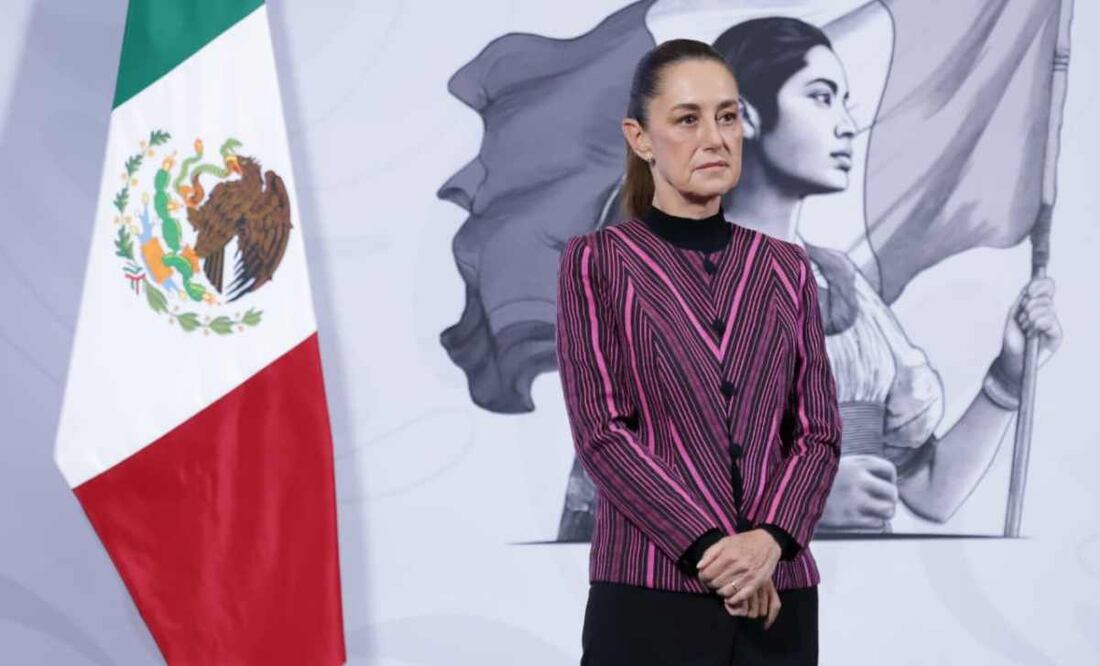 Claudia Sheinbaum, presidenta de México, durante la mañanera del 12 de noviembre del 2025. Foto: Fernanda Rojas/ EL UNIVERSAL