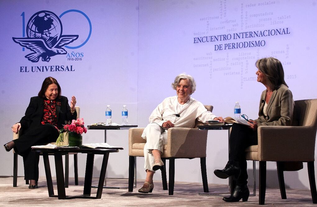Las escritoras compartieron la mesa de trabajo “Periodismo y Cultura” durante el segundo día de actividades del Encuentro Internacional de Periodismo (LUCÍA GODÍNEZ. EL UNIVERSAL)