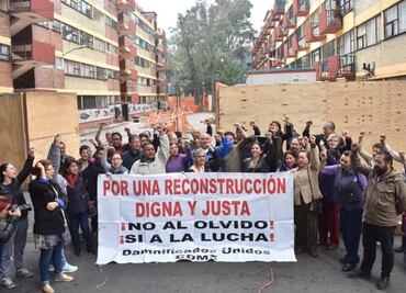 Damnificados de Multifamiliar Tlalpan piden comunicación formal con Sheinbaum