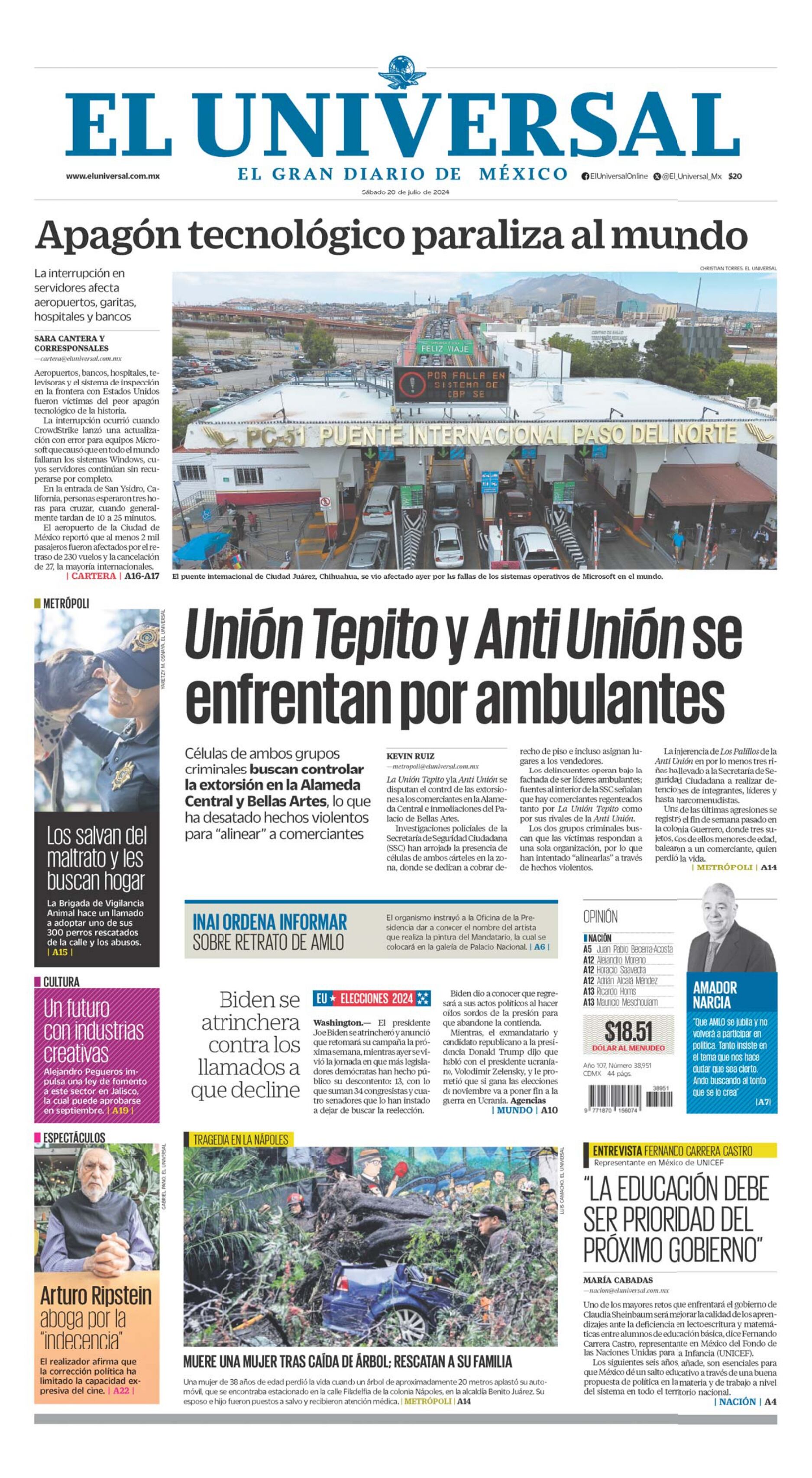 Portada impresa