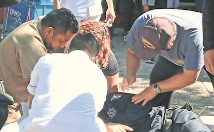 Chocan policías y ambulantes del Mercado Juan Sabines