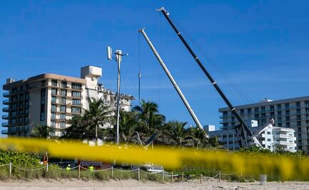 Demolerán restante de edificio colapsado en Miami la noche de este domingo