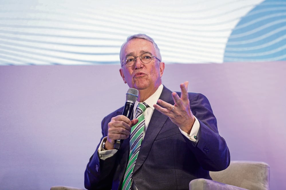 El empresario Ricardo Salinas participó en la conferencia La libertad: en defensa de la sociedad abierta. Foto: Gabriel Pano | El Universal
