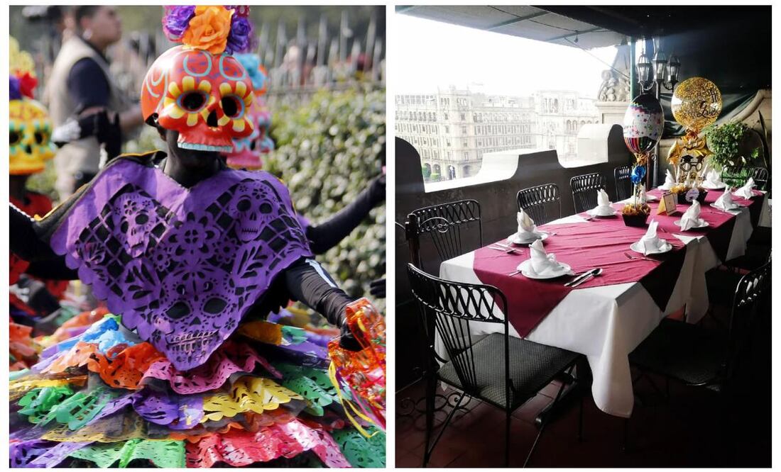 En estas terrazas podrás disfrutar de su menú y de la vista que ofrecen del Desfile de Día de Muertos en la CDMX. Imagen: Gob Mx / Terraza Hotel Majestic