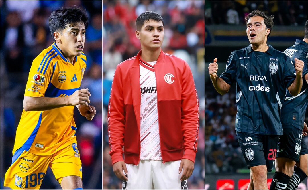 Tigres, Toluca y Rayados aún no cumplen con la regla de menores en el Apertura 2025. FOTO: ESPECIAL