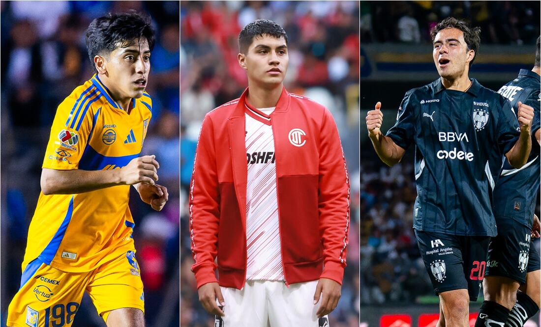 Tigres, Toluca y Rayados aún no cumplen con la regla de menores en el Apertura 2025. FOTO: ESPECIAL