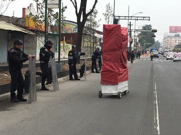 Despejan carril de contraflujo de Eje 1 Norte