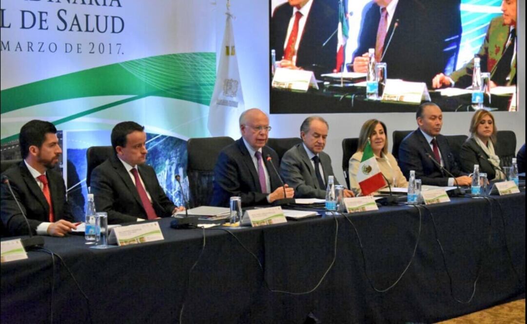 El titular de Salud, José Narro, inauguró la XVI Reunión Nacional Ordinaria del Consejo Nacional de Salud (CONASA). Tomada de @JoseNarroR