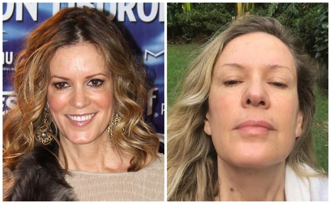 Rebecca de Alba al natural. FOTO: ARCHIVO E INSTAGRAM 